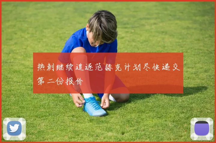 热刺继续追逐范赫克计划尽快递交第二份报价